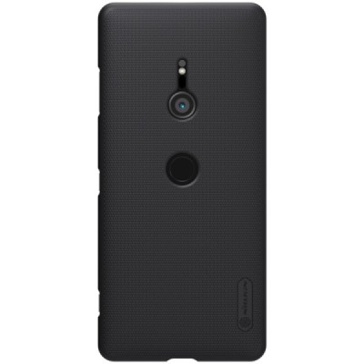 Nillkin Frosted Shield Sony Xperia XZ3 juodas plastikinis dėklas / Priedai.lt
