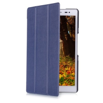 Asus ZenPad 8 (Z380KL) atverčiamas mėlynas odinis dėklas - knygutė / Priedai.lt