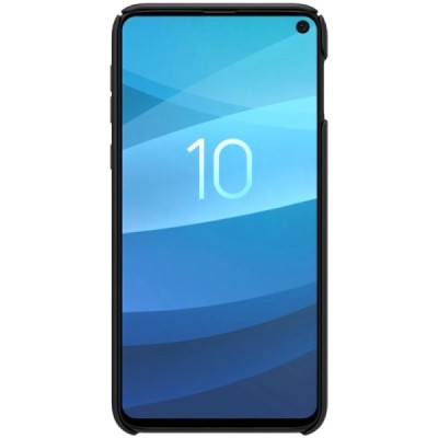 Samsung Galaxy S10e (G970) Nillkin Frosted Shield juodas plastikinis dėklas / Priedai.lt