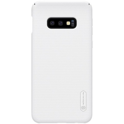 Samsung Galaxy S10e (G970) Nillkin Frosted Shield baltas plastikinis dėklas / Priedai.lt
