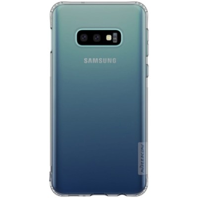 Samsung Galaxy S10e (G970) Nillkin Nature plonas skaidrus (permatomas) silikoninis TPU pilkas dėklas / Priedai.lt