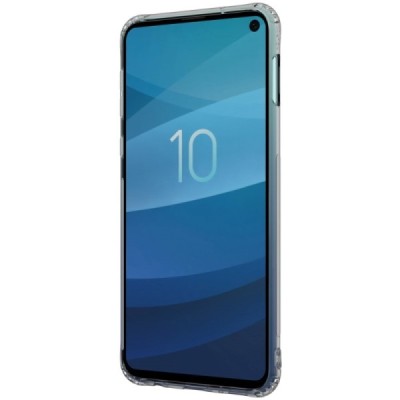 Samsung Galaxy S10e (G970) Nillkin Nature plonas skaidrus (permatomas) silikoninis TPU pilkas dėklas / Priedai.lt