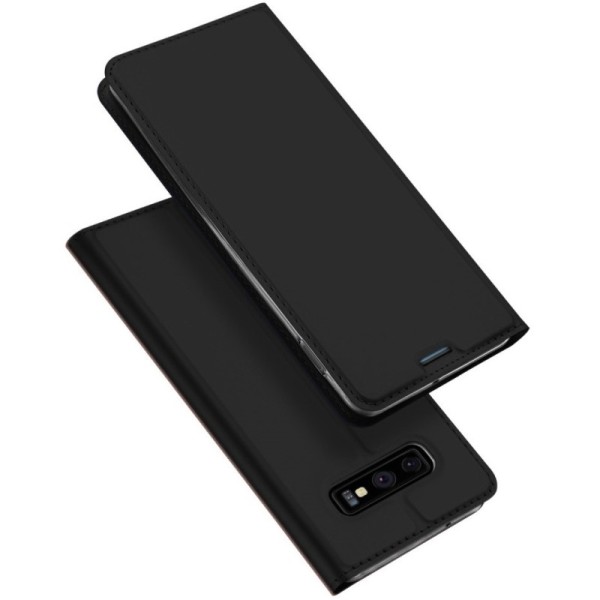 „Dux Ducis“ Skin atverčiamas dėklas - juodas (Galaxy S10e)