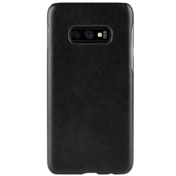 „Litchi“ Skin Leather dėklas - juodas (Galaxy S10e)