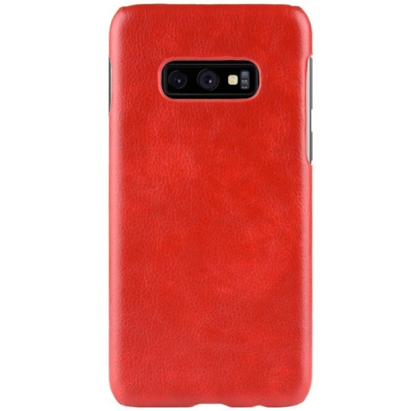 „Litchi“ Skin Leather dėklas - raudonas (Galaxy S10e)
