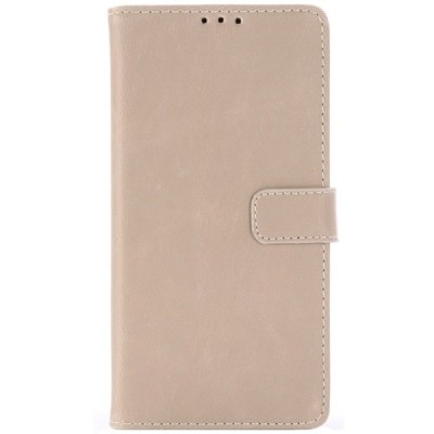 Samsung Galaxy S10+ (G975) atverčiamas smėlio spalvos odinis retro dėklas - piniginė / Priedai.lt