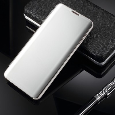 Samsung Galaxy S10+ (G975) plastikinis atverčiamas sidabrinis dėklas / Priedai.lt