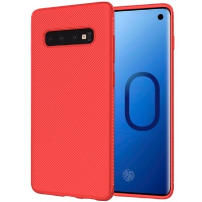 Samsung Galaxy S10+ (G975) „Lenuo“ kieto silikono TPU raudonas dėklas - nugarėlė / Priedai.lt