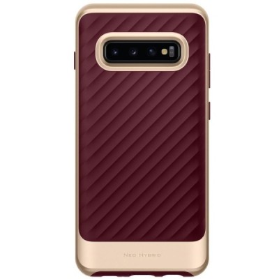 „Spigen“ Neo Hybrid sustiprintos apsaugos Samsung Galaxy S10+ (G975) bordo kieto silikono (TPU) ir plastiko dėklas / Priedai.lt
