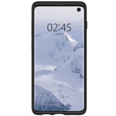 „Spigen“ Slim Armor CS Samsung Galaxy S10 (G973) juodas kieto silikono dėklas / Priedai.lt