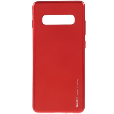 Samsung Galaxy S10+ (G975) Mercury raudonas kieto silikono tpu dėklas - nugarėlė / Priedai.lt
