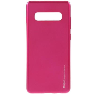 Samsung Galaxy S10+ (G975) Mercury tamsiai rožinis kieto silikono tpu dėklas - nugarėlė / Priedai.lt
