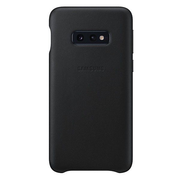 „Samsung“ Leather Cover dėklas - juodas (Galaxy S10e)