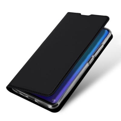 „Dux Ducis“ Skin serijos Huawei P30 juodas odinis atverčiamas dėklas / Priedai.lt