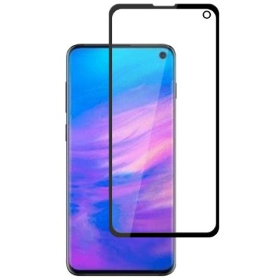 Samsung Galaxy S10e (G970) „Mocolo“ 9H Tempered Glass sustiprintos apsaugos juodas pilnai dengiantis apsauginis ekrano stiklas 0
