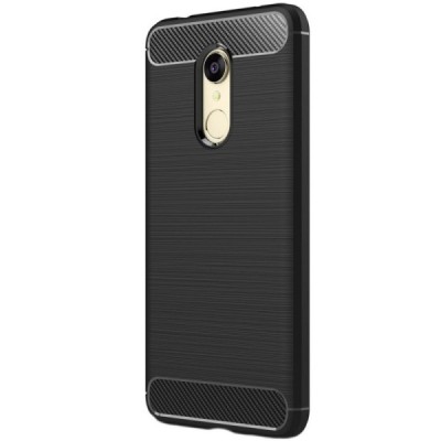 Xiaomi Redmi 5 „Carbon“ kieto silikono TPU juodas dėklas - nugarėlė / Priedai.lt