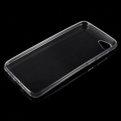 HTC Desire 12 kieto silikono skaidrus TPU dėklas - nugarėlė / Priedai.lt
