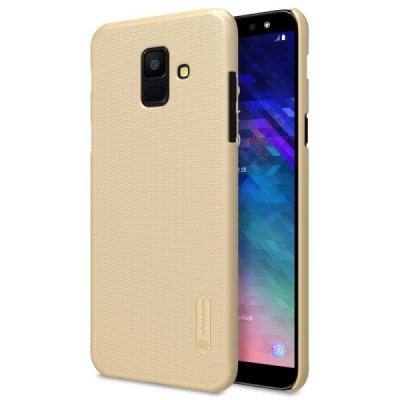 Nillkin Frosted Shield Samsung Galaxy A6 2018 (A600F) auksinis plastikinis dėklas / Priedai.lt