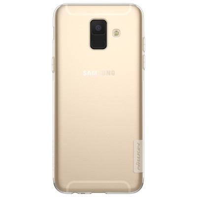 Samsung Galaxy A6 2018 (A600F) Nillkin Nature plonas skaidrus (permatomas) silikoninis TPU bespalvis dėklas / Priedai.lt