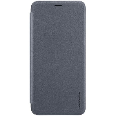 Samsung Galaxy A6 2018 (A600F) pilkas odinis atverčiamas Nillkin Sparkle dėklas - knygutė / Priedai.lt