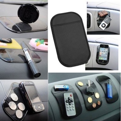 Sticky pad juodas automobilinis silikoninis lipnus nano anti slip kilimėlis (XL dydis) / Priedai.lt