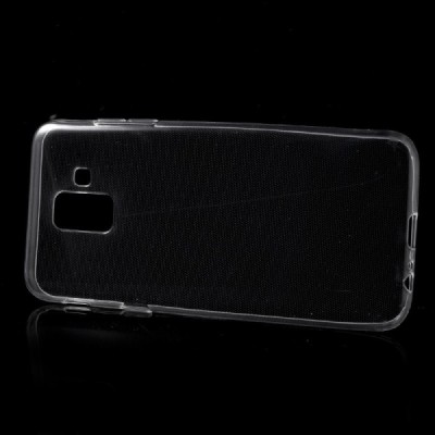 Samsung Galaxy A6 2018 (A600F) skaidrus (permatomas) silikoninis TPU ploniausias pasaulyje dėklas / Priedai.lt