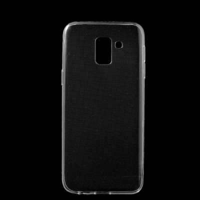 Samsung Galaxy J6 2018 (J600) skaidrus (permatomas) kieto silikono TPU ploniausias pasaulyje dėklas / Priedai.lt