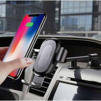 „Baseus“ automobilinis telefono laikiklis (kroviklis) - juodas / Priedai.lt