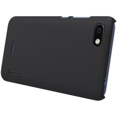 Xiaomi Redmi 6A Nillkin Frosted Shield juodas plastikinis dėklas / Priedai.lt