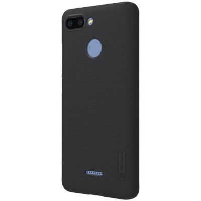 Xiaomi Redmi 6 Nillkin Frosted Shield juodas plastikinis dėklas / Priedai.lt