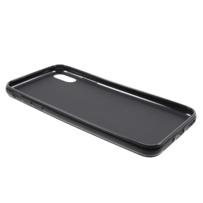 Apple iPhone Xs Max kieto silikono TPU juodas dėklas - nugarėlė / Priedai.lt