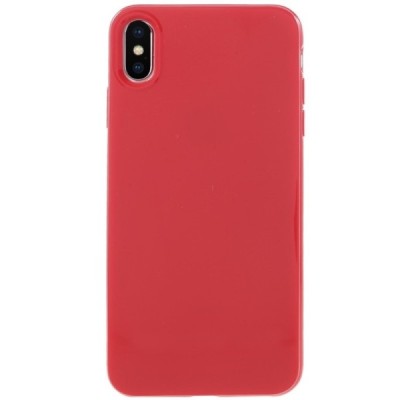 Apple iPhone Xs Max kieto silikono TPU raudonas dėklas - nugarėlė / Priedai.lt