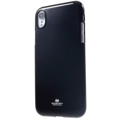 Apple iPhone Xr Mercury juodas kieto silikono TPU dėklas - nugarėlė / Priedai.lt