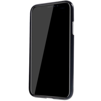 Apple iPhone Xr Mercury juodas kieto silikono TPU dėklas - nugarėlė / Priedai.lt