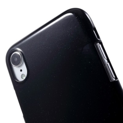 Apple iPhone Xr Mercury juodas kieto silikono TPU dėklas - nugarėlė / Priedai.lt