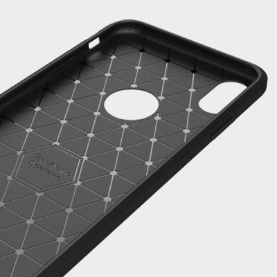 Apple iPhone Xs Max kieto silikono TPU juodas dėklas - nugarėlė / Priedai.lt