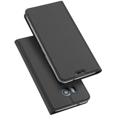 „Dux Ducis“ Skin serijos HTC U11 (U11 Dual) juodas odinis atverčiamas dėklas / Priedai.lt