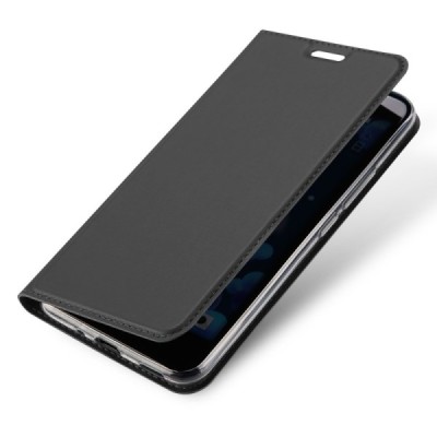 „Dux Ducis“ Skin serijos HTC U11 (U11 Dual) juodas odinis atverčiamas dėklas / Priedai.lt
