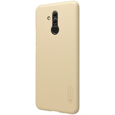 Huawei Mate 20 Lite Nillkin Frosted Shield auksinis plastikinis dėklas / Priedai.lt