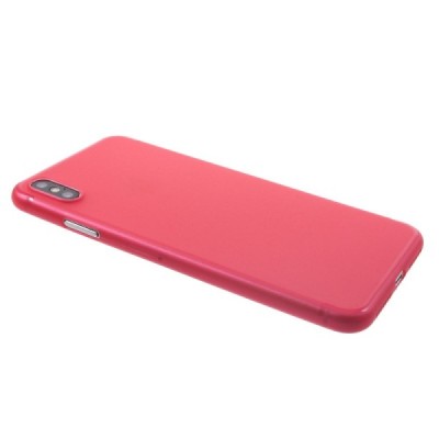 Ploniausias pasaulyje plastikinis Apple iPhone Xs Max raudonas dėklas - nugarėlė / Priedai.lt