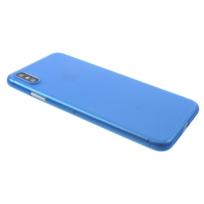 Ploniausias pasaulyje plastikinis Apple iPhone Xs Max mėlynas dėklas - nugarėlė / Priedai.lt