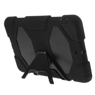 Apple iPad Mini 1 / 2 / 3 / 4 sustiprintos apsaugos dėklas - juodas - nugarėlė | Priedai.lt