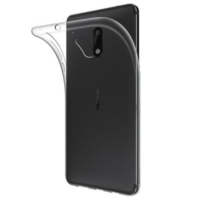 Nokia 5.1 (2018) kieto silikono skaidrus TPU dėklas - nugarėlė / Priedai.lt