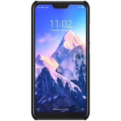 Xiaomi Redmi 6 Pro (Mi A2 Lite) Nillkin Frosted Shield juodas plastikinis dėklas / Priedai.lt