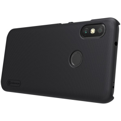 Xiaomi Redmi 6 Pro (Mi A2 Lite) Nillkin Frosted Shield juodas plastikinis dėklas / Priedai.lt