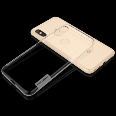 Xiaomi Redmi 6 Pro (Mi A2 Lite) Nillkin Nature plonas skaidrus (permatomas) silikoninis TPU bespalvis dėklas / Priedai.lt