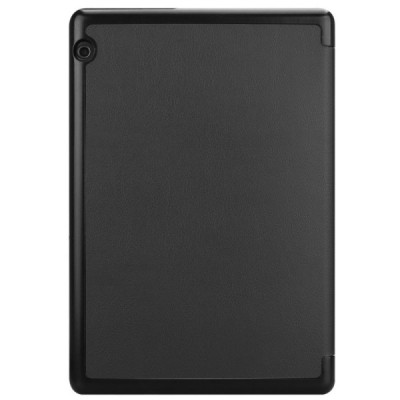 Huawei MediaPad T5 10 atverčiamas juodas odinis dėklas - knygutė / Priedai.lt