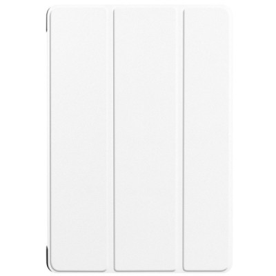 Huawei MediaPad T5 10 atverčiamas baltas odinis dėklas - knygutė / Priedai.lt