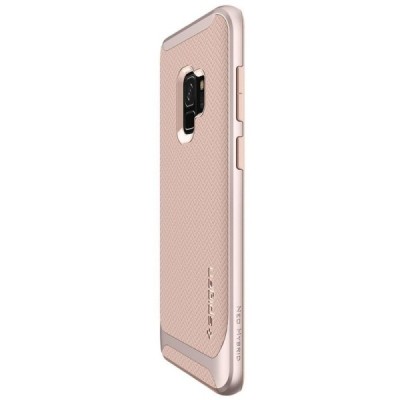 „Spigen“ Neo Hybrid sustiprintos apsaugos Samsung Galaxy S9 (G960) rožinis kieto silikono (TPU) ir plastiko dėklas / Priedai.lt