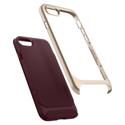 „Spigen“ Neo Hybrid Herringbone sustiprintos apsaugos Apple iPhone 7 (iPhone 8) bordo kieto silikono (TPU) ir plastiko dėklas / 